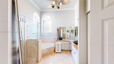 Step into this stylish 5-bedroom, 4-bath home (2 full, 2 half) on Keys Gate Golf Club in Florida - for sale on GolfHomes.com, golf home, golf lot