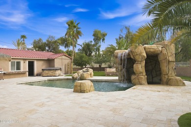 Entertainers Dream Backyard! Lagoon Style Pebble Tek Solar on London Bridge Golf Course in Arizona - for sale on GolfHomes.com, golf home, golf lot