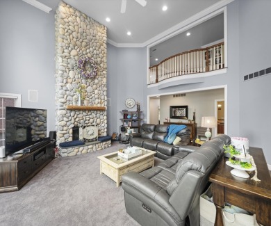 Welcome to this stunning estate in the prestigious, gated on Oakhurst Golf and Country Club in Michigan - for sale on GolfHomes.com, golf home, golf lot