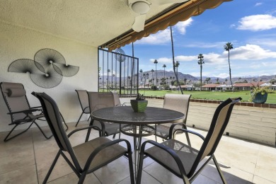 This property will be on lock box starting May second. The patio on Rancho Las Palmas Country Club in California - for sale on GolfHomes.com, golf home, golf lot