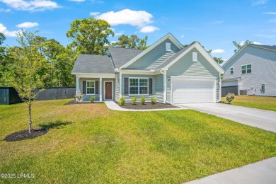 Welcome to this beautifully maintained 1 year old Carson plan- 3 on Ladys Island Country Club in South Carolina - for sale on GolfHomes.com, golf home, golf lot