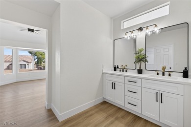 Enjoy a backyard enhanced with new privacy hedging, thoughtfully on Highland Falls Golf Club in Nevada - for sale on GolfHomes.com, golf home, golf lot