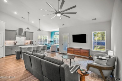 Welcome to this beautifully maintained 1 year old Carson plan- 3 on Ladys Island Country Club in South Carolina - for sale on GolfHomes.com, golf home, golf lot