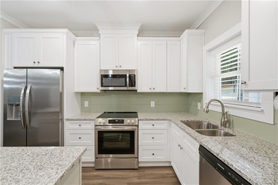 Recently built in 2024, this like new home is close to the North on The Highlands Course at Lake Arrowhead in Georgia - for sale on GolfHomes.com, golf home, golf lot