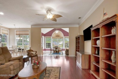 This 3-bedroom home with an office and a sunroom offers a split on Eagles Pointe Golf Club in South Carolina - for sale on GolfHomes.com, golf home, golf lot