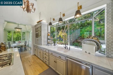 Perched above the 5th Fairway of Orinda Country Club, this on Orinda Country Club in California - for sale on GolfHomes.com, golf home, golf lot