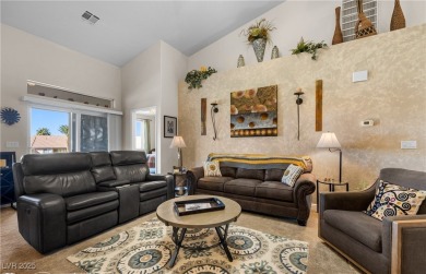 This immaculate, fully furnished townhome sits above the 15th on Wolf Creek At Paradise Canyon in Nevada - for sale on GolfHomes.com, golf home, golf lot