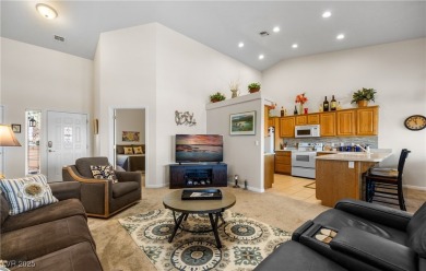 This immaculate, fully furnished townhome sits above the 15th on Wolf Creek At Paradise Canyon in Nevada - for sale on GolfHomes.com, golf home, golf lot
