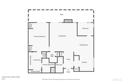Showing as a 2-bedroom, this rare single-level, turn-key end on  in California - for sale on GolfHomes.com, golf home, golf lot