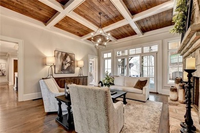 Rustic elegance is realized in this five bedroom, seven and a on The River Club in Georgia - for sale on GolfHomes.com, golf home, golf lot