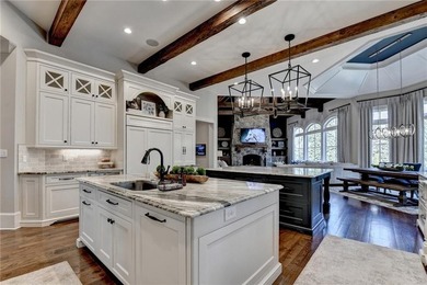 Rustic elegance is realized in this five bedroom, seven and a on The River Club in Georgia - for sale on GolfHomes.com, golf home, golf lot