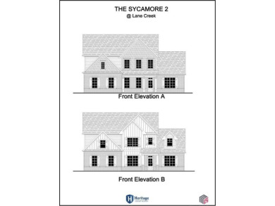 LOT 63D, The Sycamore 2 Floorplan by Heritage Group Homes  *Golf on Lane Creek Golf Club in Georgia - for sale on GolfHomes.com, golf home, golf lot