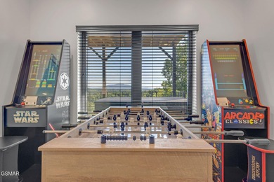 Indoor Pool, Spectacular Mtn Views, Game Room, Hot Tub, Fire on Sevierville Golf Club in Tennessee - for sale on GolfHomes.com, golf home, golf lot