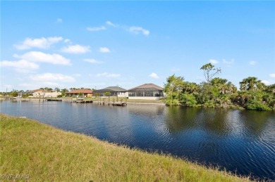 SAILBOAT ACCESS lot! Seawall and Concrete DOCK in place on 100 on Burnt Store Golf Club in Florida - for sale on GolfHomes.com, golf home, golf lot