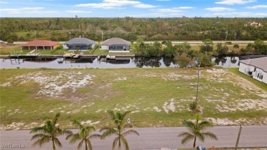 SAILBOAT ACCESS lot! Seawall and Concrete DOCK in place on 100 on Burnt Store Golf Club in Florida - for sale on GolfHomes.com, golf home, golf lot