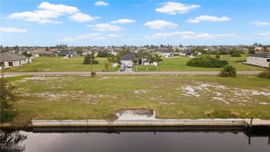 SAILBOAT ACCESS lot! Seawall and Concrete DOCK in place on 100 on Burnt Store Golf Club in Florida - for sale on GolfHomes.com, golf home, golf lot