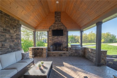 Exceptional luxury living on the 3rd green of private Red Tail on Hilliard Lakes Country Club in Ohio - for sale on GolfHomes.com, golf home, golf lot