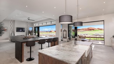 Looking out from this home to God's gallery wall of red rocks on Sand Hollow Golf Resort in Utah - for sale on GolfHomes.com, golf home, golf lot