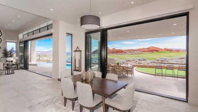 Looking out from this home to God's gallery wall of red rocks on Sand Hollow Golf Resort in Utah - for sale on GolfHomes.com, golf home, golf lot