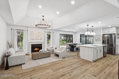 Exquisitely reimagined, this three bedroom, three and a half on Bear Creek Golf Course and Club in South Carolina - for sale on GolfHomes.com, golf home, golf lot