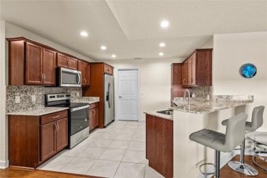 Clean. Crisp. Carefree. This 2020 CBS home has been so lightly on Spanish Lakes Country Club in Florida - for sale on GolfHomes.com, golf home, golf lot