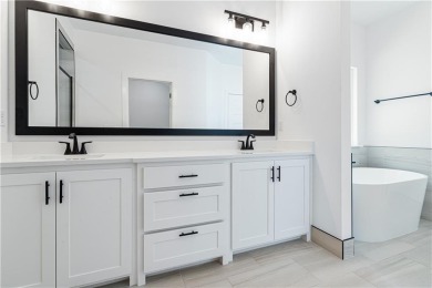Stunning new construction home on a completely flat .37 acre on Bella Vista Country Club - Highlands in Arkansas - for sale on GolfHomes.com, golf home, golf lot
