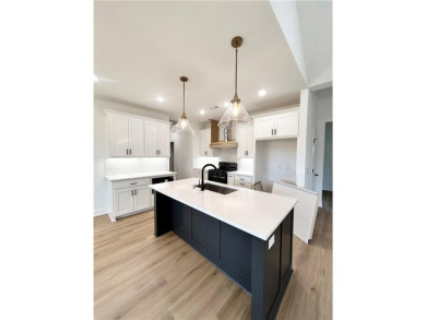 Stunning new construction home on a completely flat .37 acre on Bella Vista Country Club - Highlands in Arkansas - for sale on GolfHomes.com, golf home, golf lot