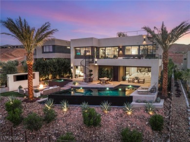 Experience modern luxury and unmatched privacy in this on Reflection Bay Golf Club in Nevada - for sale on GolfHomes.com, golf home, golf lot