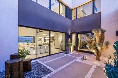 Experience modern luxury and unmatched privacy in this on Reflection Bay Golf Club in Nevada - for sale on GolfHomes.com, golf home, golf lot