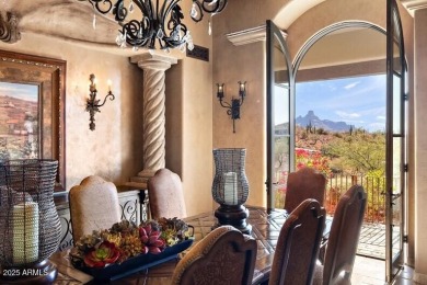 Embrace la dolce vita in this magnificent Tuscan estate on FireRock Country Club in Arizona - for sale on GolfHomes.com, golf home, golf lot