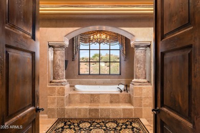 Embrace la dolce vita in this magnificent Tuscan estate on FireRock Country Club in Arizona - for sale on GolfHomes.com, golf home, golf lot