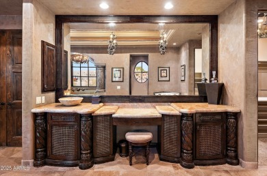 Embrace la dolce vita in this magnificent Tuscan estate on FireRock Country Club in Arizona - for sale on GolfHomes.com, golf home, golf lot