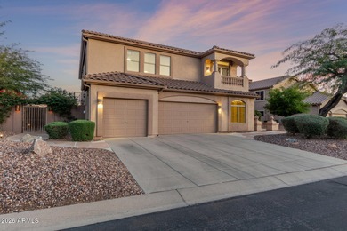 Exquisite two-story residence on golf course lot with 3-car on Las Sendas Golf Club in Arizona - for sale on GolfHomes.com, golf home, golf lot