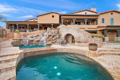 Embrace la dolce vita in this magnificent Tuscan estate on FireRock Country Club in Arizona - for sale on GolfHomes.com, golf home, golf lot