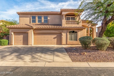 Exquisite two-story residence on golf course lot with 3-car on Las Sendas Golf Club in Arizona - for sale on GolfHomes.com, golf home, golf lot