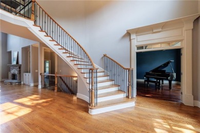 Discover this exceptional executive home situated on a serene 1 on Trophy Club of Apalachee in Georgia - for sale on GolfHomes.com, golf home, golf lot