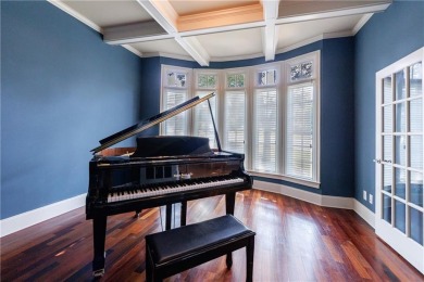 Discover this exceptional executive home situated on a serene 1 on Trophy Club of Apalachee in Georgia - for sale on GolfHomes.com, golf home, golf lot