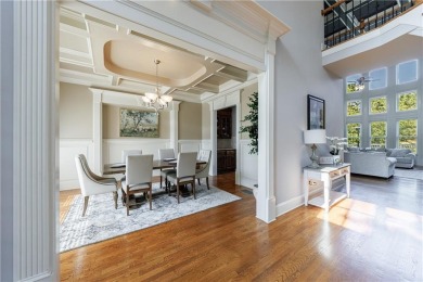 Discover this exceptional executive home situated on a serene 1 on Trophy Club of Apalachee in Georgia - for sale on GolfHomes.com, golf home, golf lot