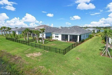 This popular 3-bedroom + den/home office floor plan with a 2-car on Babcock National Golf Course in Florida - for sale on GolfHomes.com, golf home, golf lot