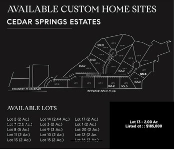 NEW LUXURY HOME GATED COMMUNITY IN DECATUR, TEXAS : Welcome to on Decatur Golf and Country Club in Texas - for sale on GolfHomes.com, golf home, golf lot