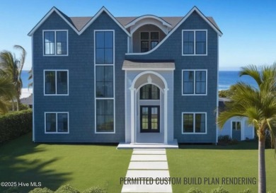 This oceanfront lot, with permitted custom building plans on The Country Club of the Crystal Coast in North Carolina - for sale on GolfHomes.com, golf home, golf lot