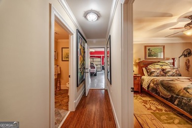 One of a kind custom home in River Forest. This home boasts curb on The Club River Forest in Georgia - for sale on GolfHomes.com, golf home, golf lot