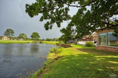 Upon opening the door to this brick 3 bedroom, 2 bath home in on Tiger Point Golf and Country Club in Florida - for sale on GolfHomes.com, golf home, golf lot