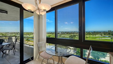 Perched on the fifth floor of Building 1 at The Sanctuary at on Links on Longboat Golf Club in Florida - for sale on GolfHomes.com, golf home, golf lot