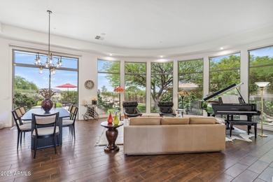 Perched on a premium lot at one of the highest elevations in on Sanctuary Golf Course At WestWorld in Arizona - for sale on GolfHomes.com, golf home, golf lot