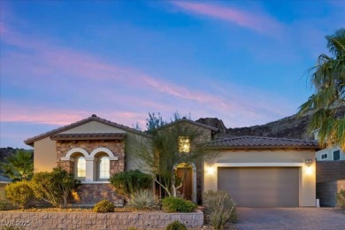 This stunning single-story home offers an open-concept design on South Shore At Lake Las Vegas in Nevada - for sale on GolfHomes.com, golf home, golf lot