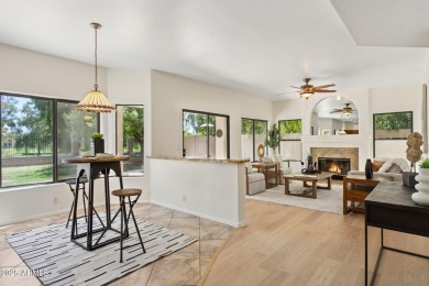 Nestled along a scenic double fairway in the heart of Ocotillo on Ocotillo Golf Resort  in Arizona - for sale on GolfHomes.com, golf home, golf lot