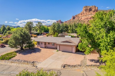 Welcome to this beautifully updated 3-bedroom, 2-bath home in on Oakcreek Country Club in Arizona - for sale on GolfHomes.com, golf home, golf lot