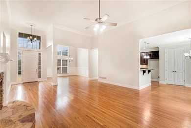 This all-brick home truly checks every box--main-level living on Oak Mountain Championship Golf Club in Georgia - for sale on GolfHomes.com, golf home, golf lot