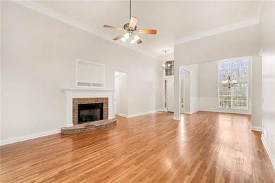 This all-brick home truly checks every box--main-level living on Oak Mountain Championship Golf Club in Georgia - for sale on GolfHomes.com, golf home, golf lot